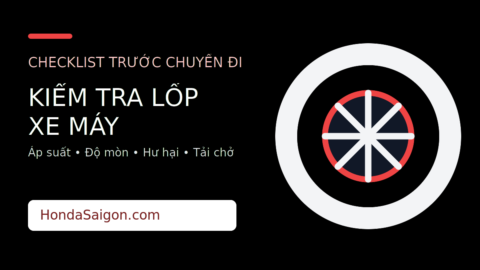 Cách kiểm tra lốp xe máy trước khi đi xa tại Sài Gòn